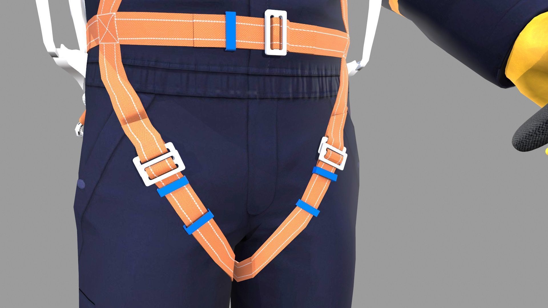 Character VR HeadSet Low-poly 3D model_15