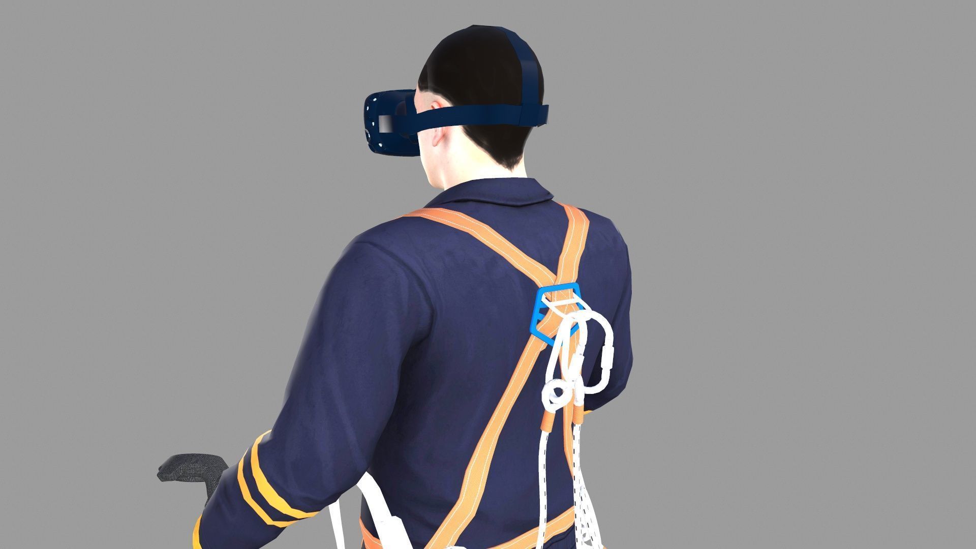 Character VR HeadSet Low-poly 3D model_23