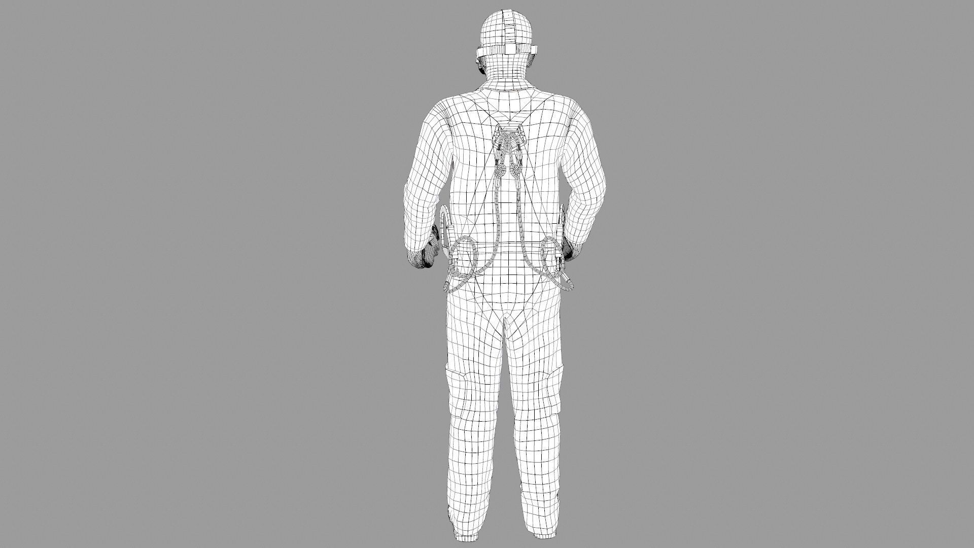 Character VR HeadSet Low-poly 3D model_28