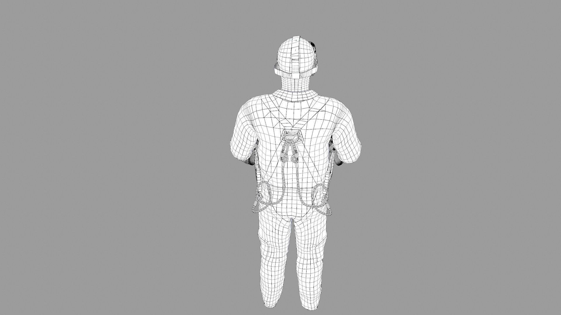 Character VR HeadSet Low-poly 3D model_27