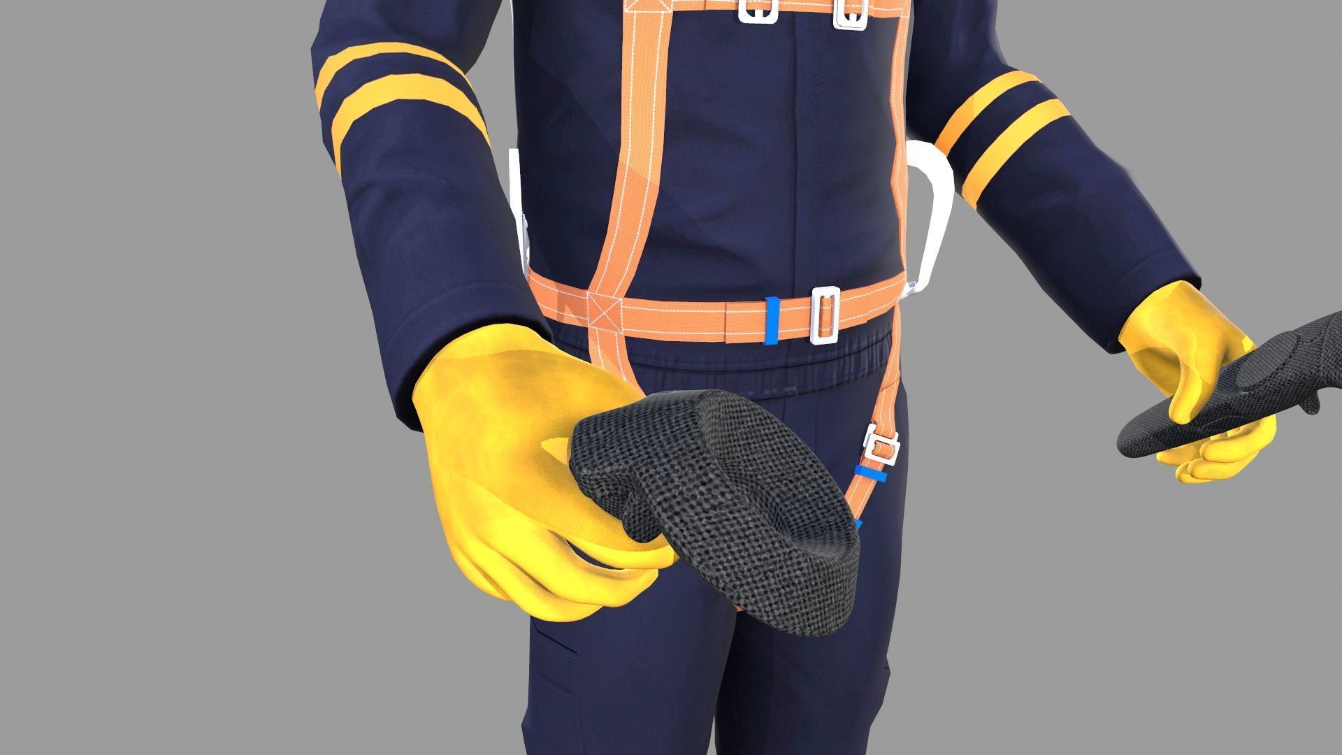 Character VR HeadSet Low-poly 3D model_12