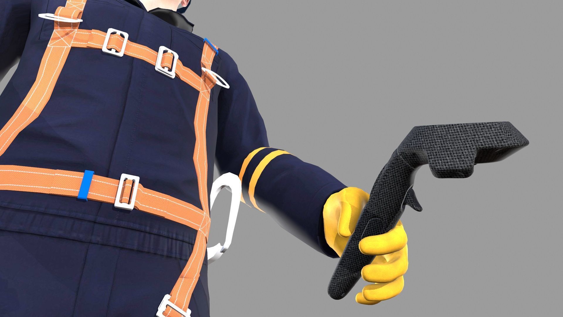 Character VR HeadSet Low-poly 3D model_14