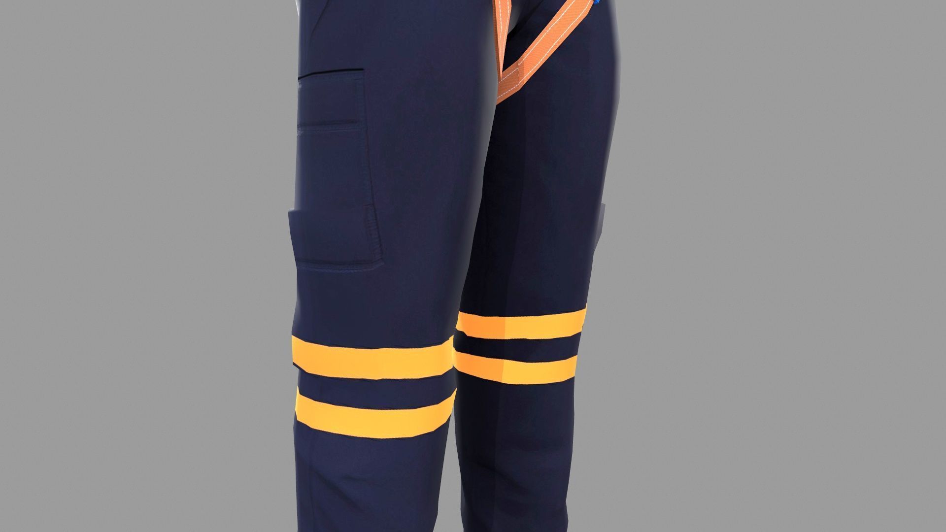 Character VR HeadSet Low-poly 3D model_16