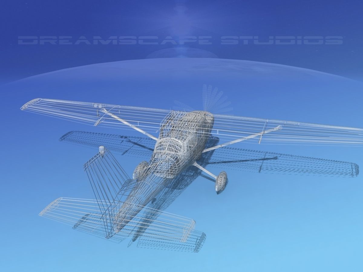 Cessna 172 Skyhawk 1967 V01 3D model_14