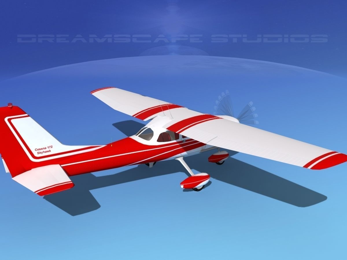 Cessna 172 Skyhawk 1967 V01 3D model_5
