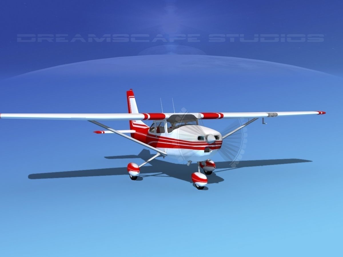 Cessna 172 Skyhawk 1967 V01 3D model_2