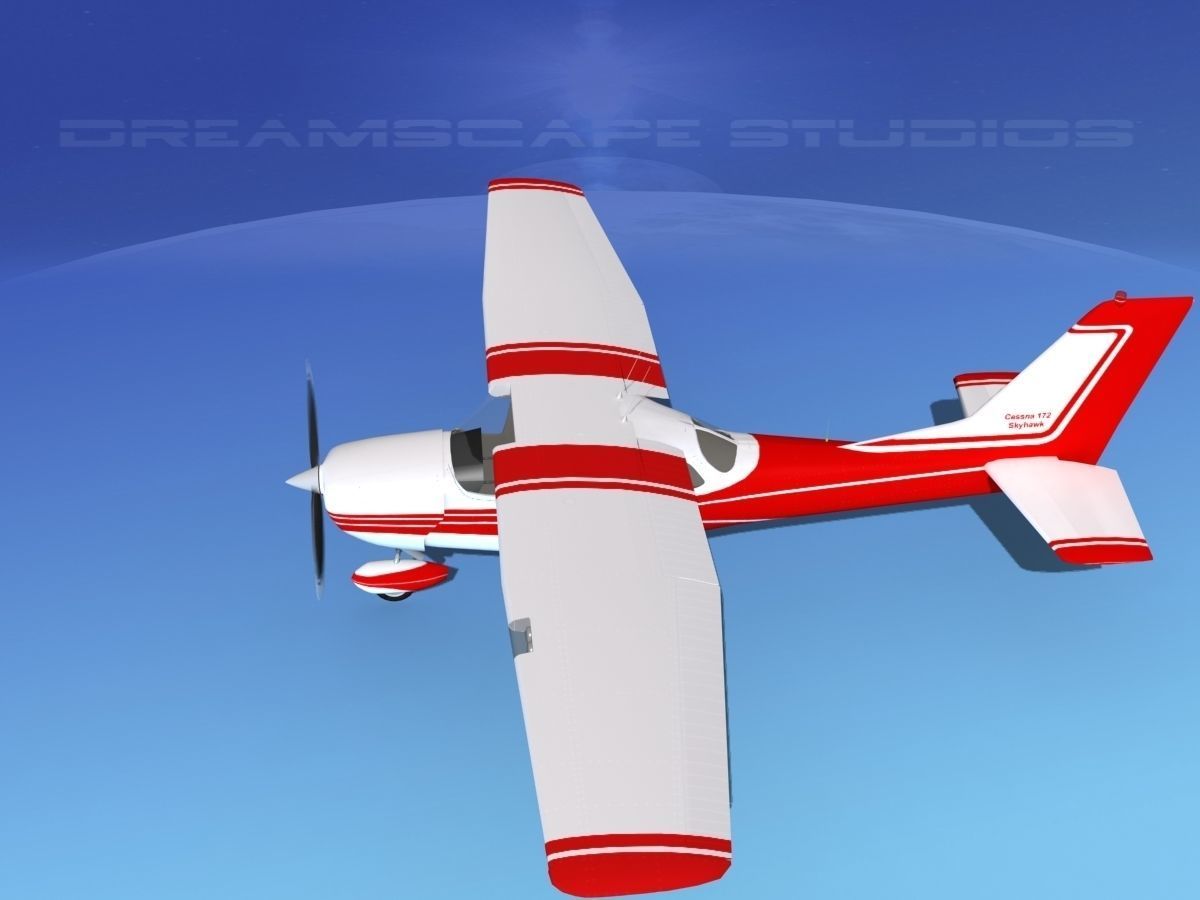Cessna 172 Skyhawk 1967 V01 3D model_9