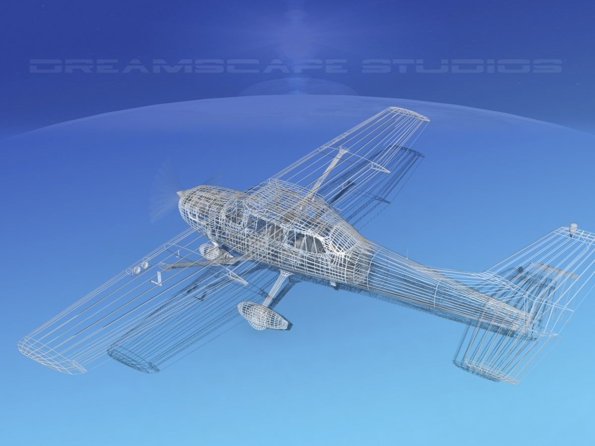 Cessna 172 Skyhawk 1967 V01 3D model_15