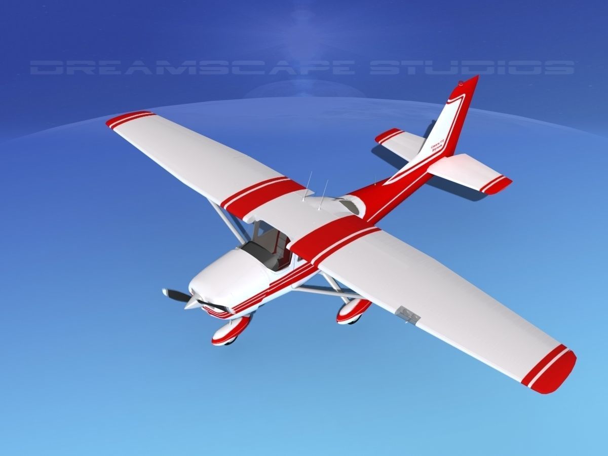 Cessna 172 Skyhawk 1967 V01 3D model_10