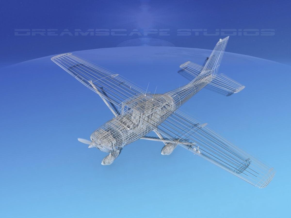 Cessna 172 Skyhawk 1967 V01 3D model_16