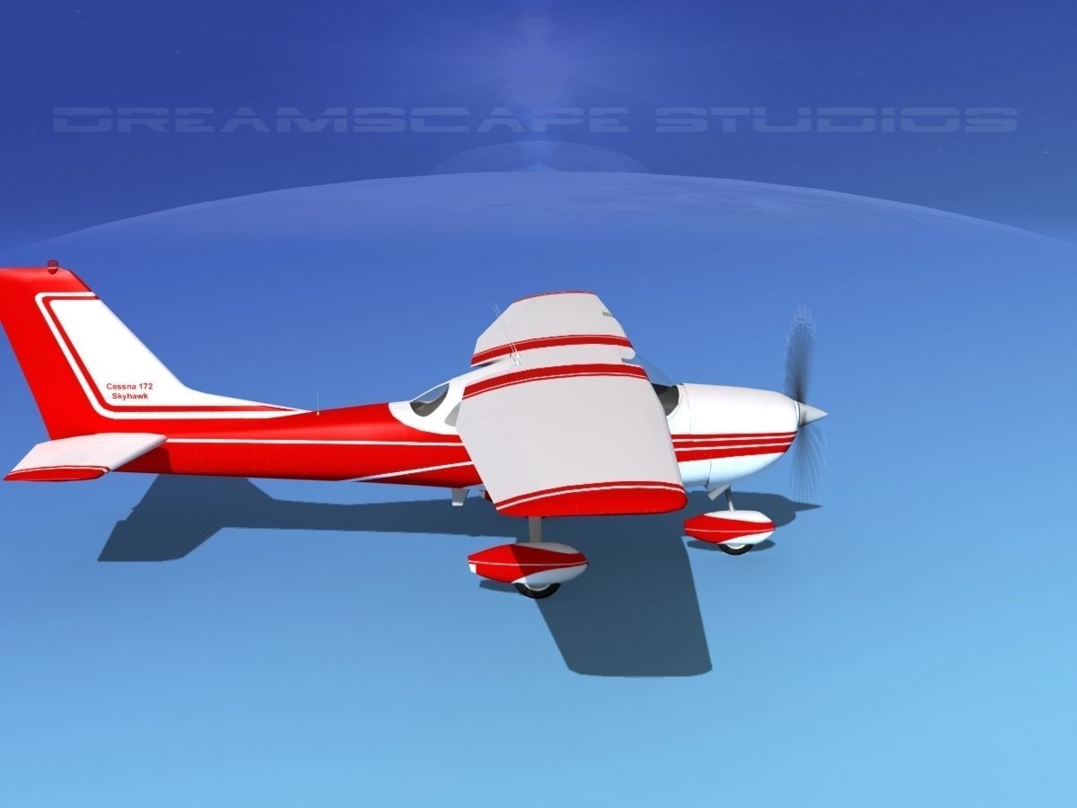 Cessna 172 Skyhawk 1967 V01 3D model_4