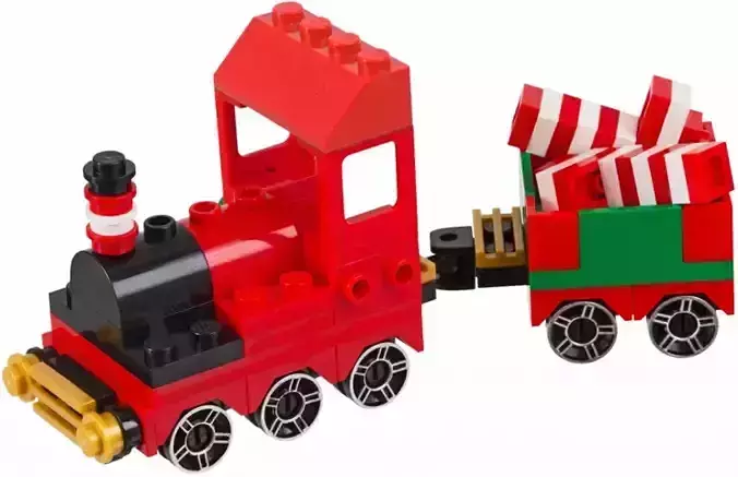 PixelBricks3D - Lego Little Christmas Train  3D print model