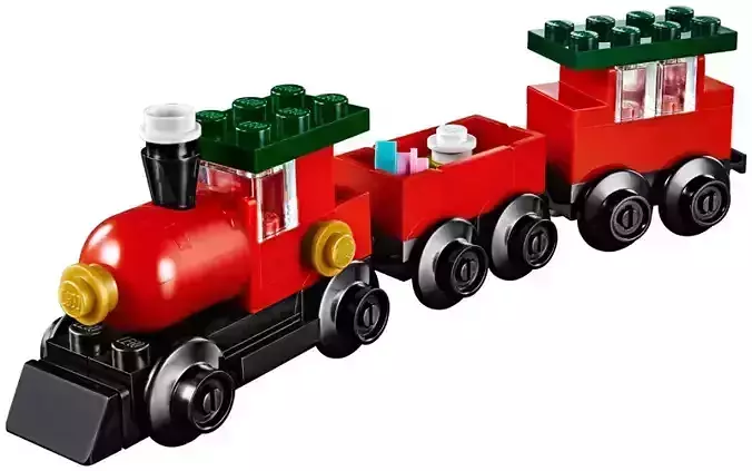 PixelBricks3D - Lego Little Christmas Train  3D print model