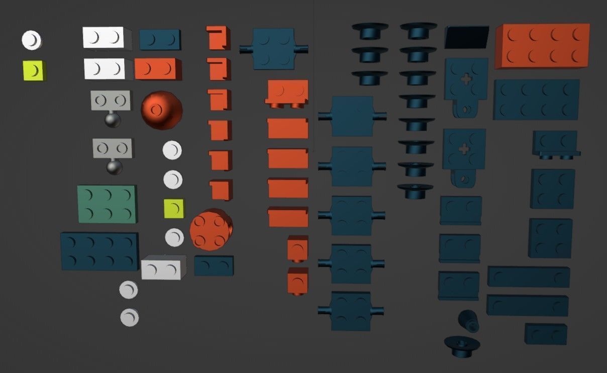 PixelBricks3D - Lego Little Christmas Train  3D print model_3