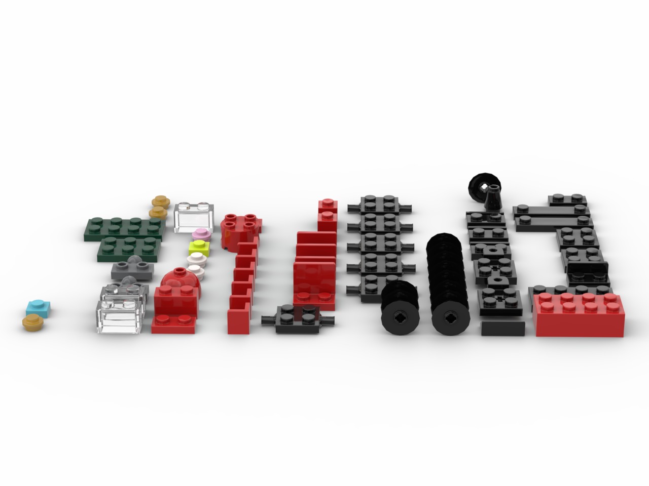 PixelBricks3D - Lego Little Christmas Train  3D print model_1