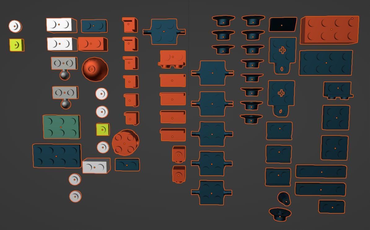 PixelBricks3D - Lego Little Christmas Train  3D print model_4