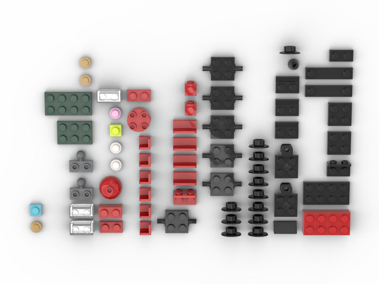 PixelBricks3D - Lego Little Christmas Train  3D print model_2