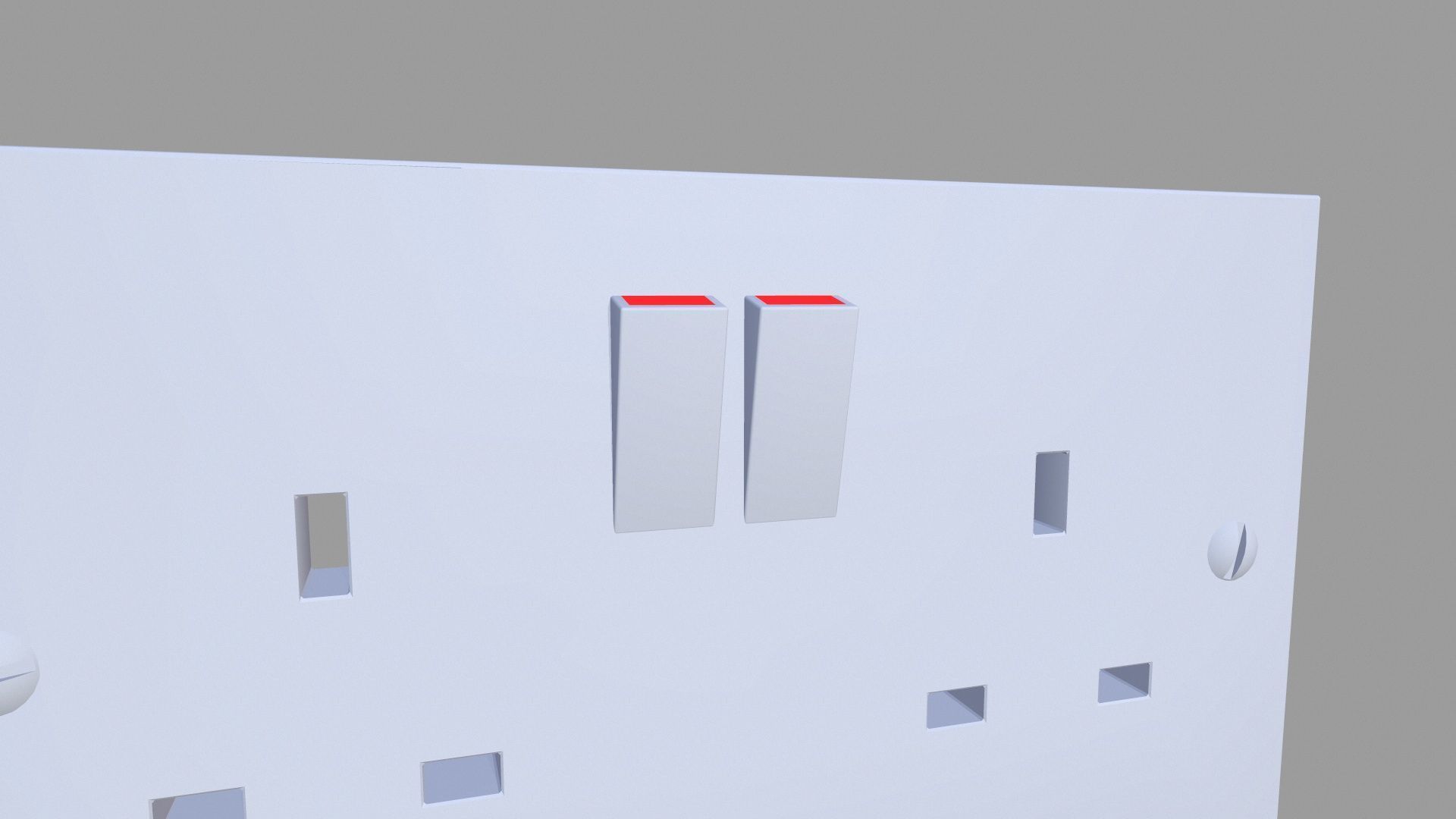 Switch Board Low-poly 3D model_2