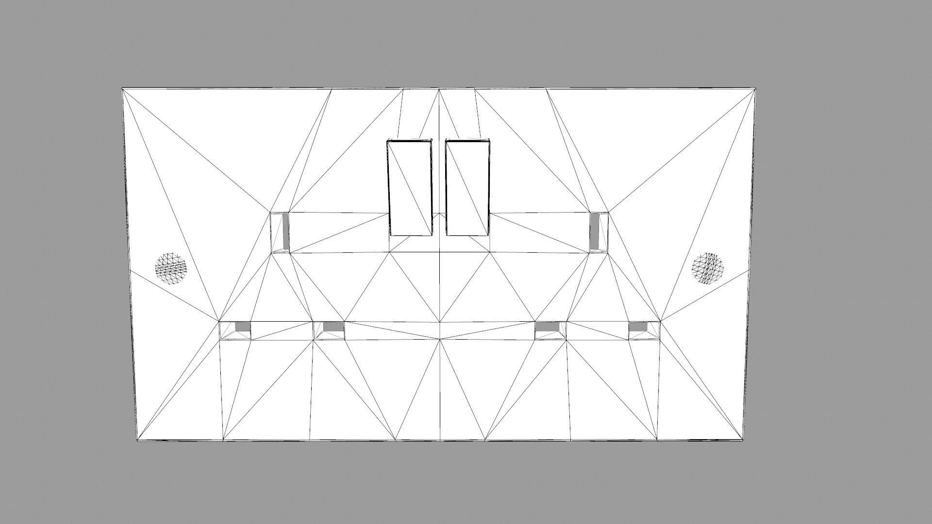 Switch Board Low-poly 3D model_7