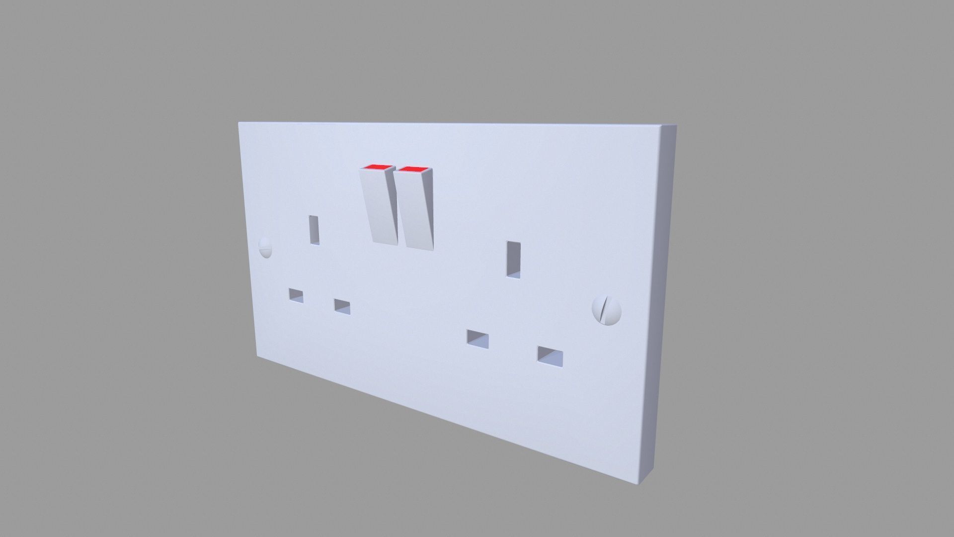 Switch Board Low-poly 3D model_5