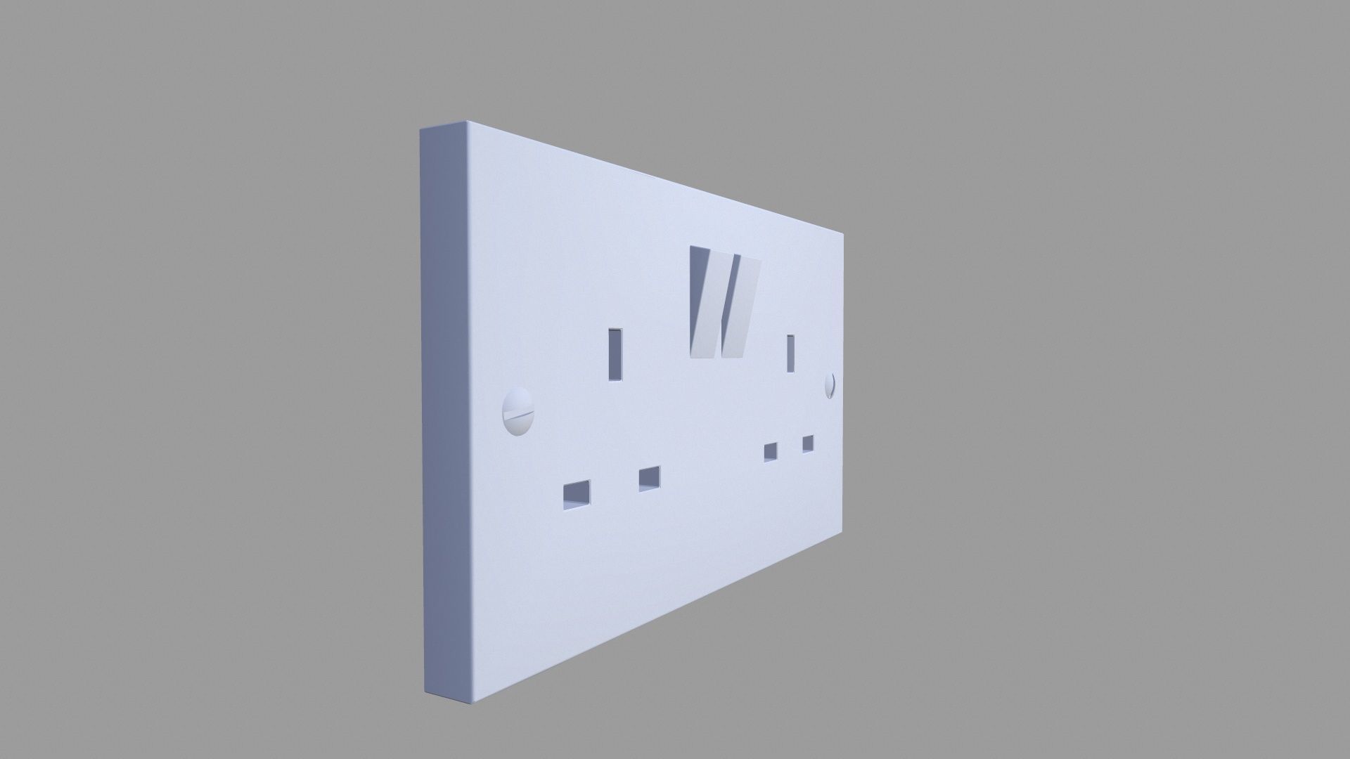 Switch Board Low-poly 3D model_3