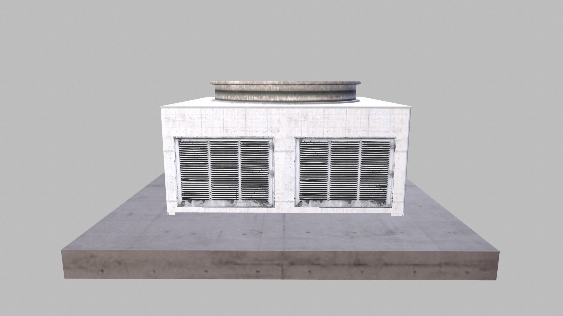 Air Vent Low-poly 3D model_4