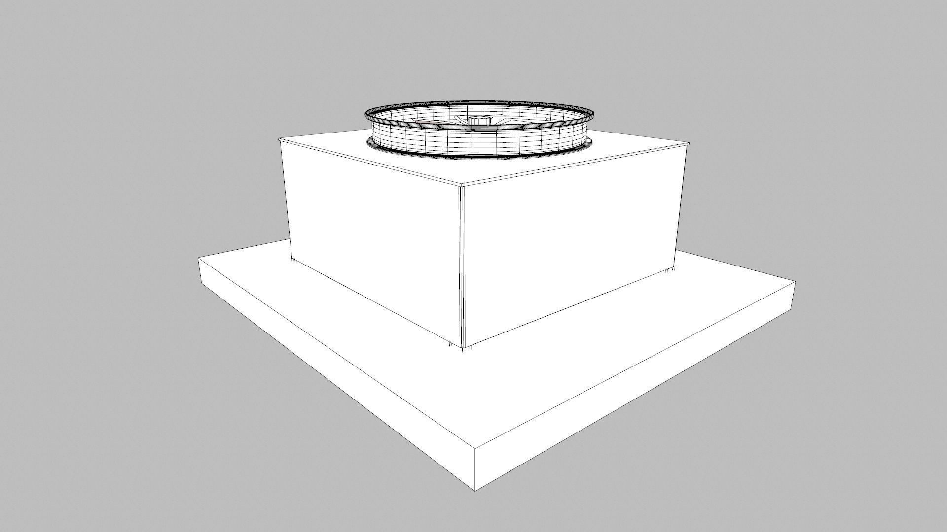 Air Vent Low-poly 3D model_8