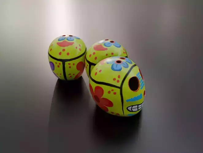 Calaca Skull calavera Adorno 3D model