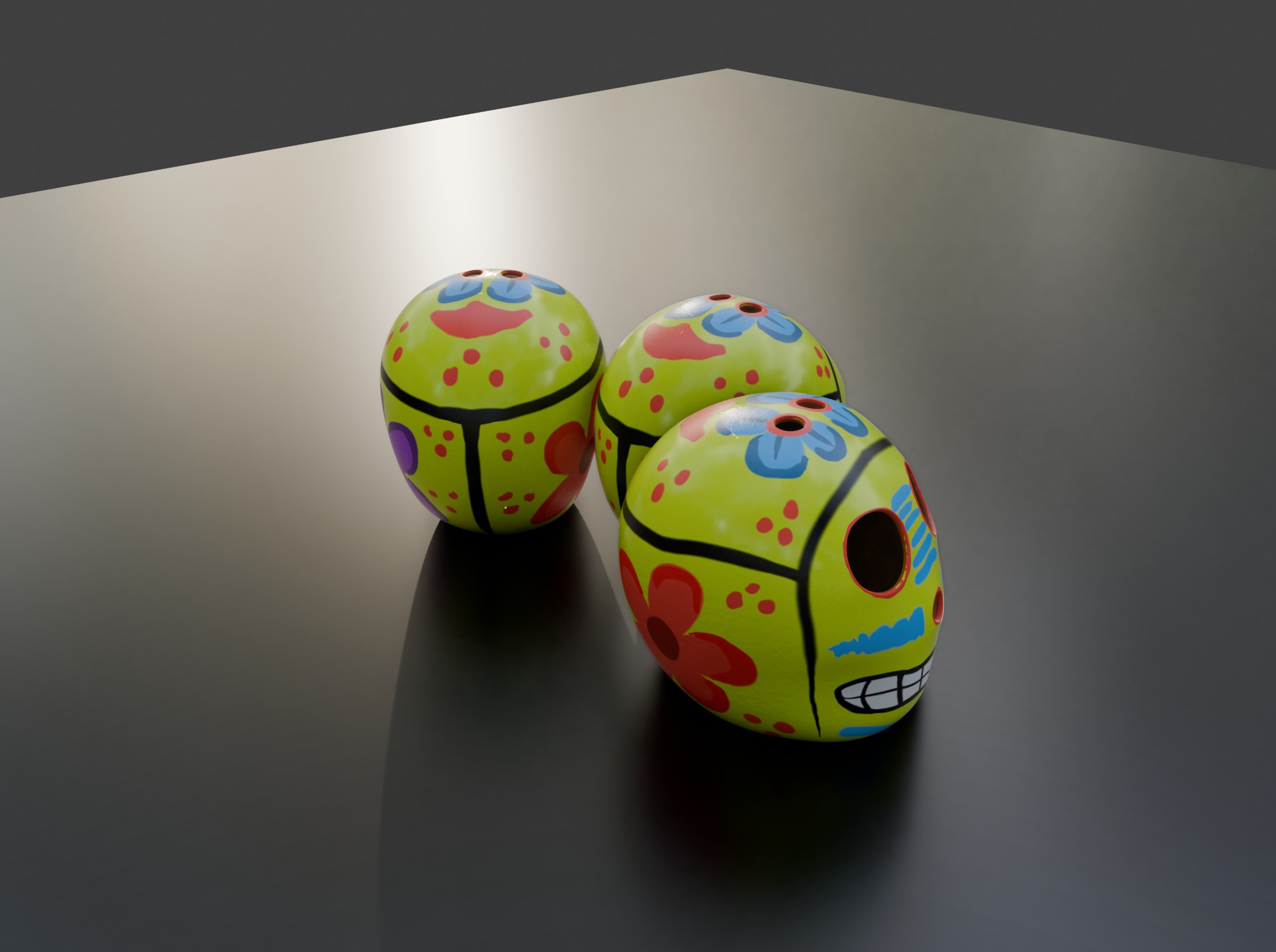 Calaca Skull calavera Adorno 3D model_2