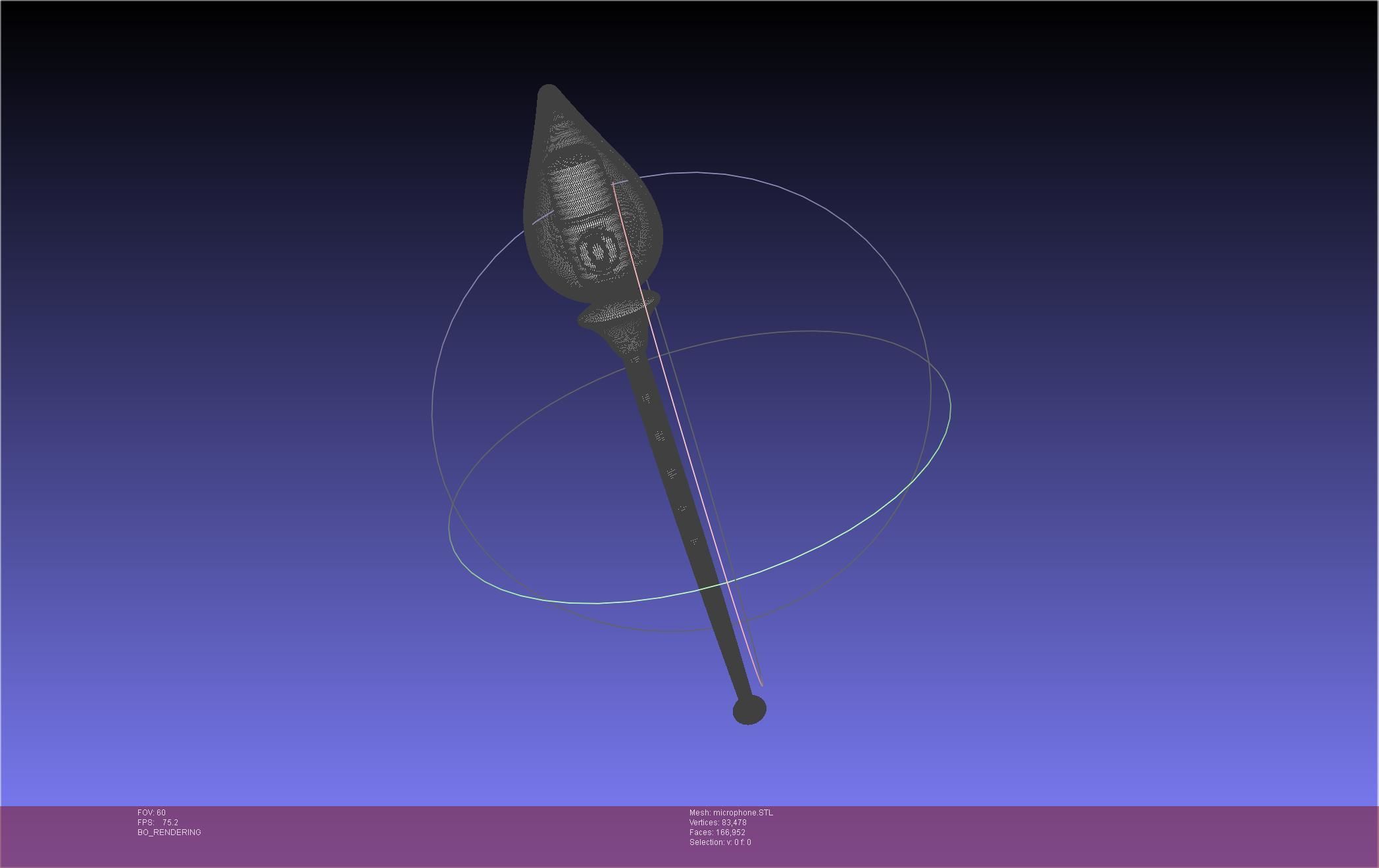 Hazbin Hotel Alastor Microphone 3D print model_18