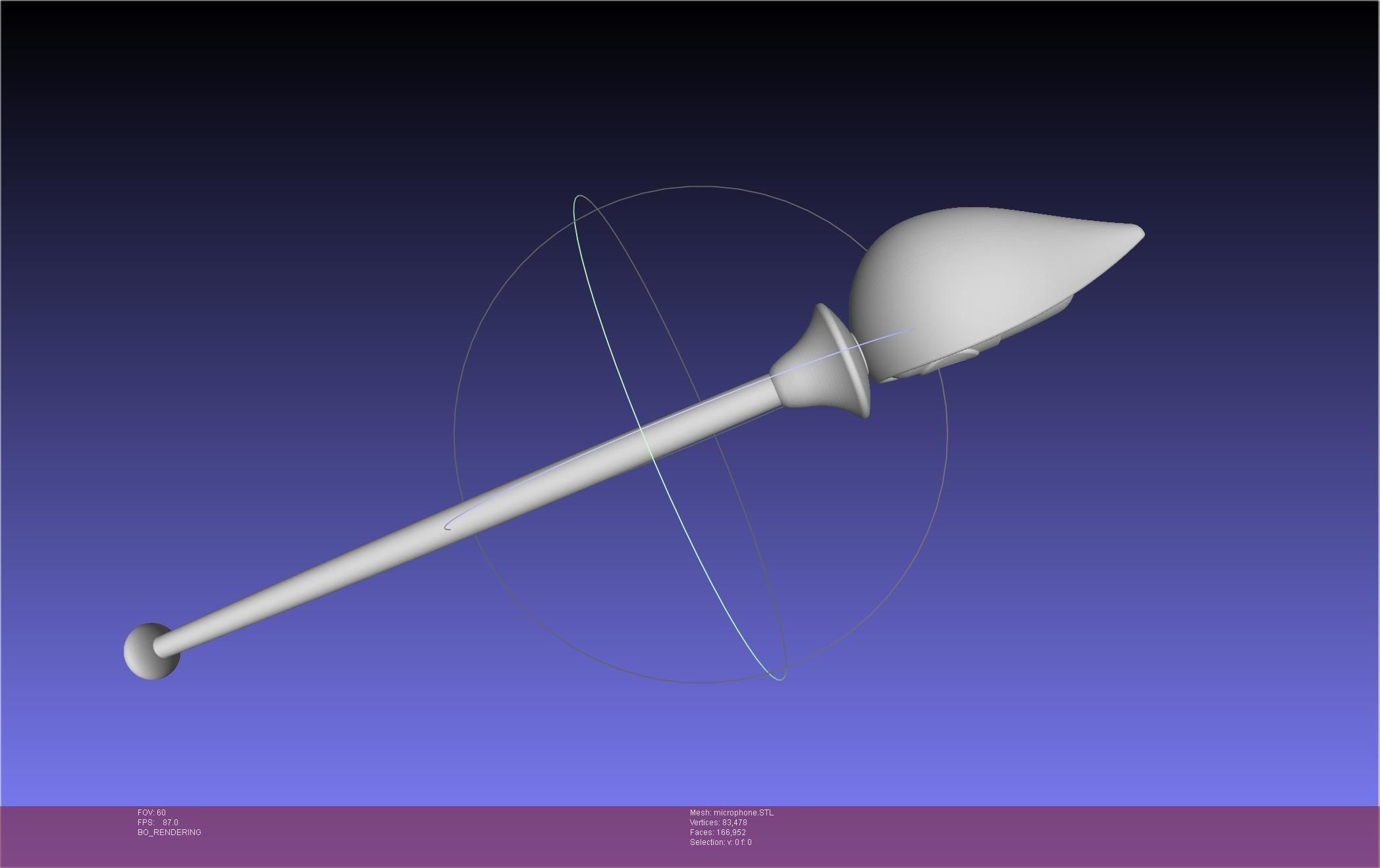 Hazbin Hotel Alastor Microphone 3D print model_36