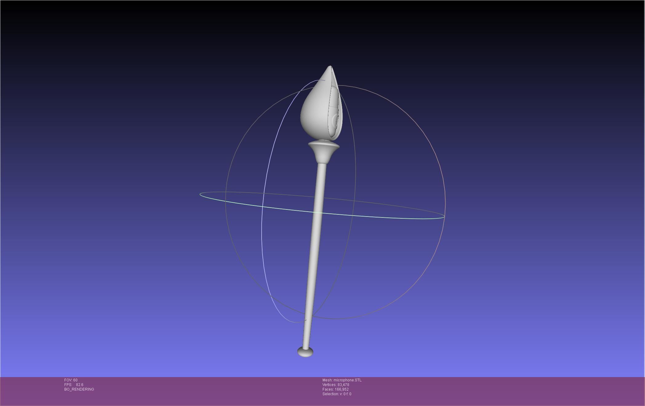 Hazbin Hotel Alastor Microphone 3D print model_11