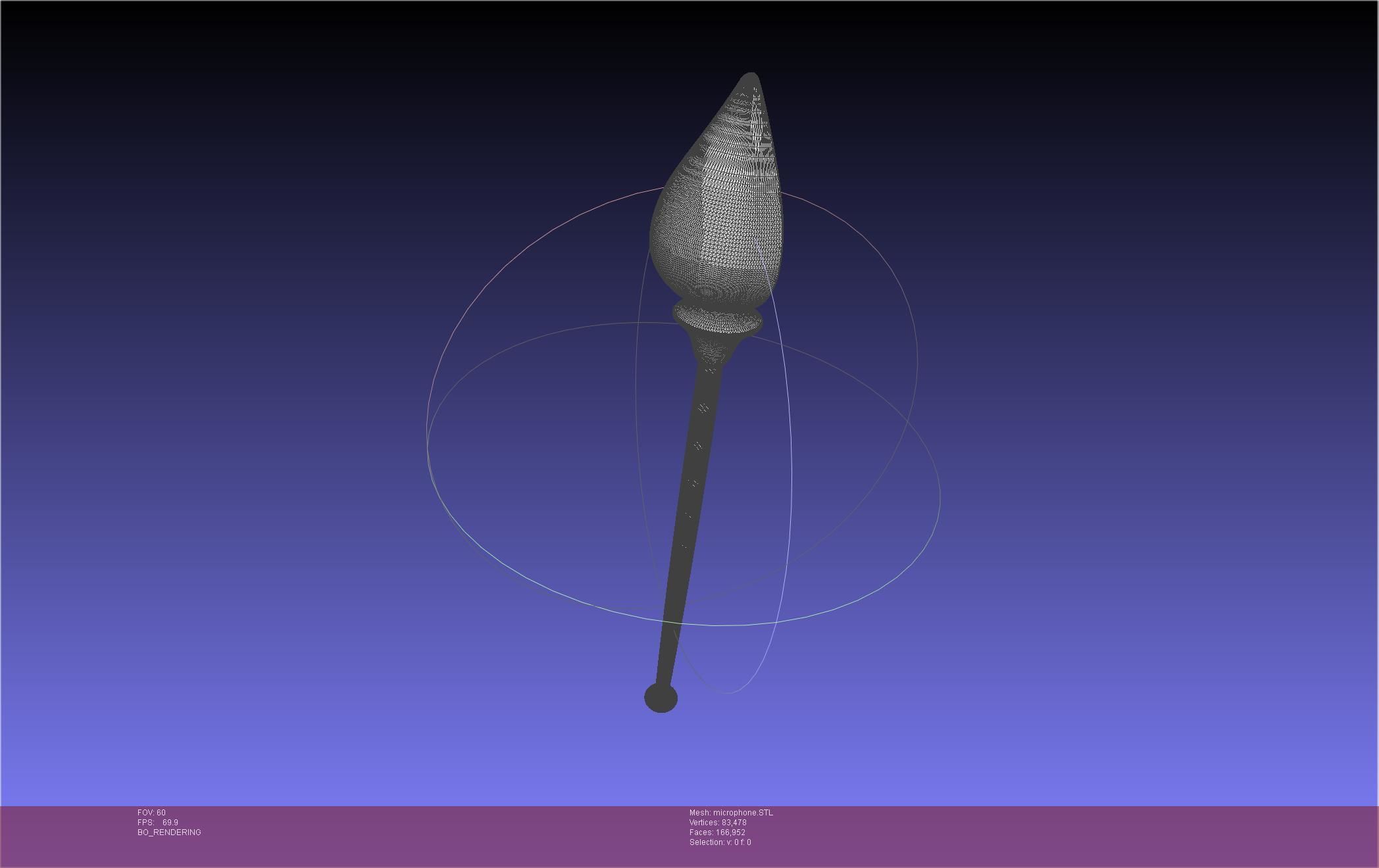 Hazbin Hotel Alastor Microphone 3D print model_21