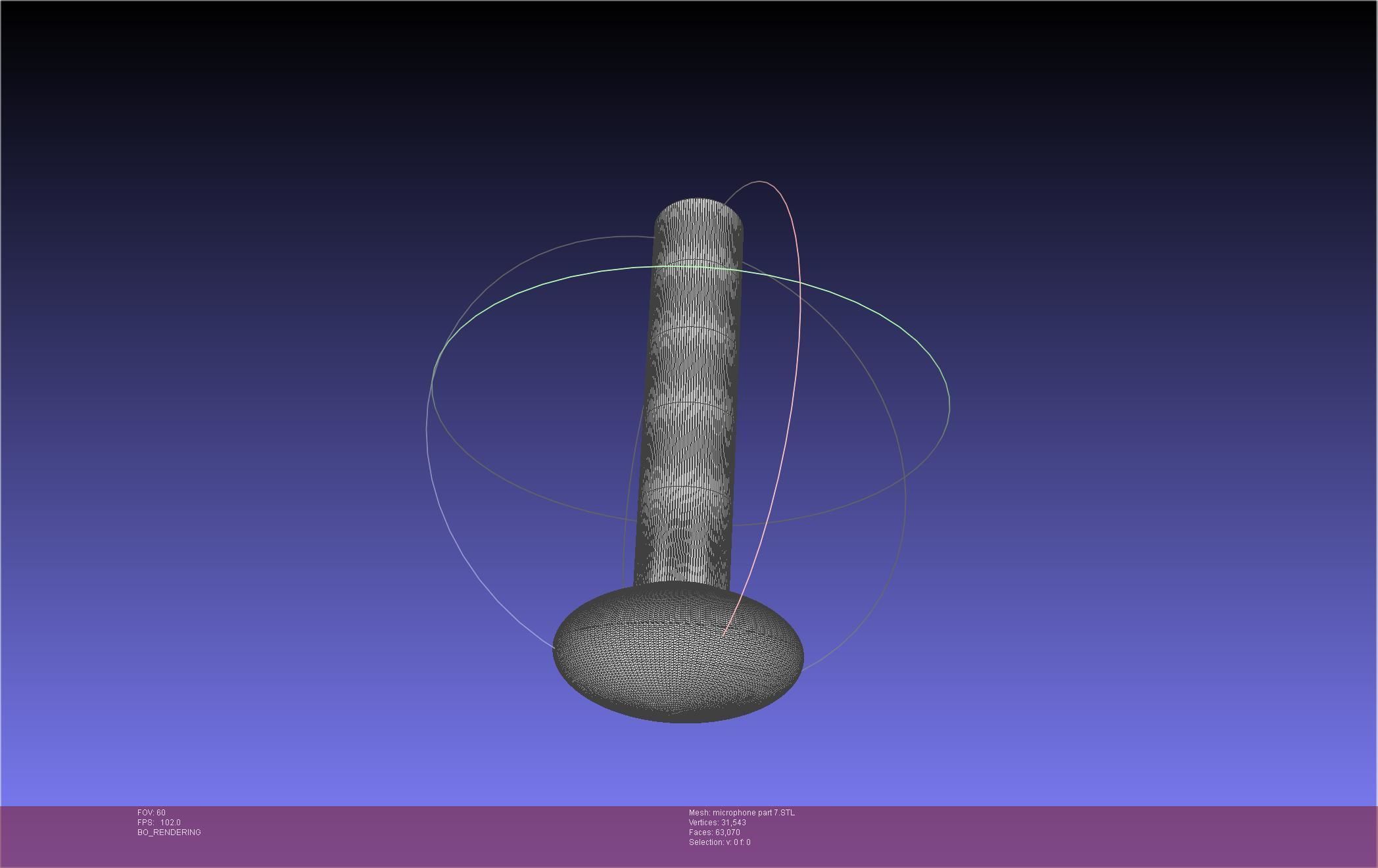 Hazbin Hotel Alastor Microphone 3D print model_72