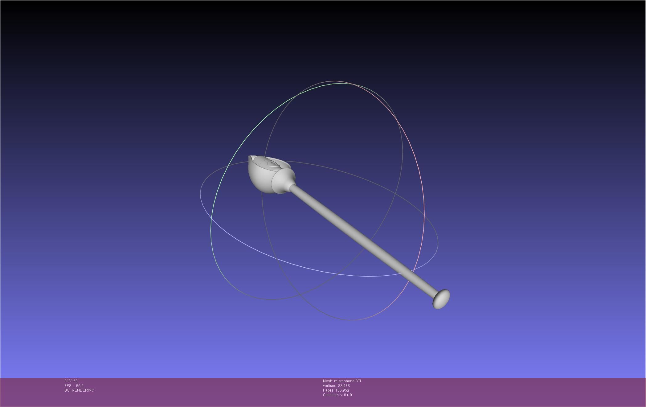 Hazbin Hotel Alastor Microphone 3D print model_14