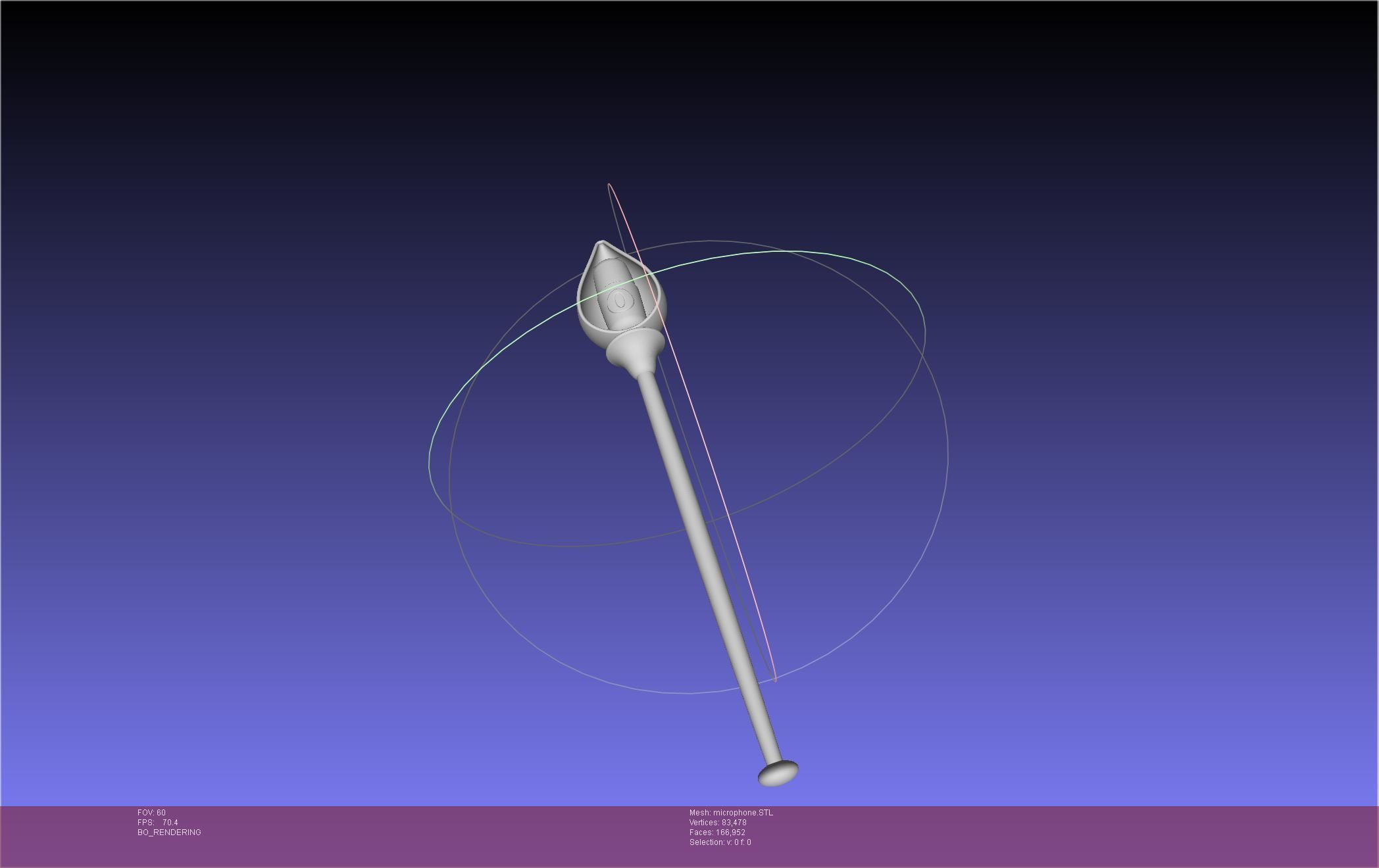 Hazbin Hotel Alastor Microphone 3D print model_15