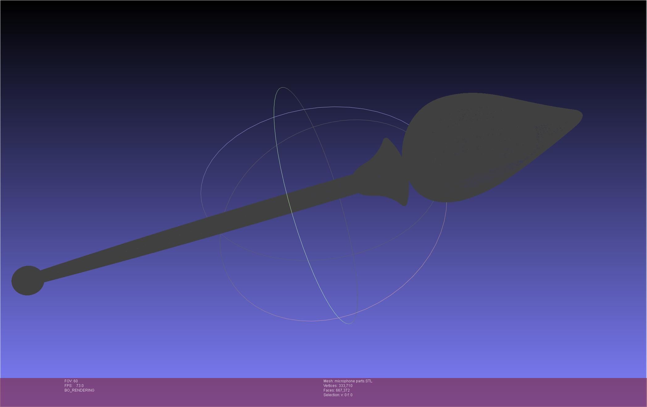 Hazbin Hotel Alastor Microphone 3D print model_83