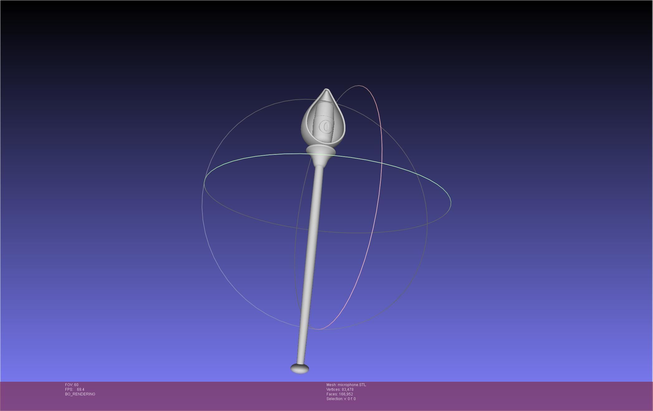 Hazbin Hotel Alastor Microphone 3D print model_13