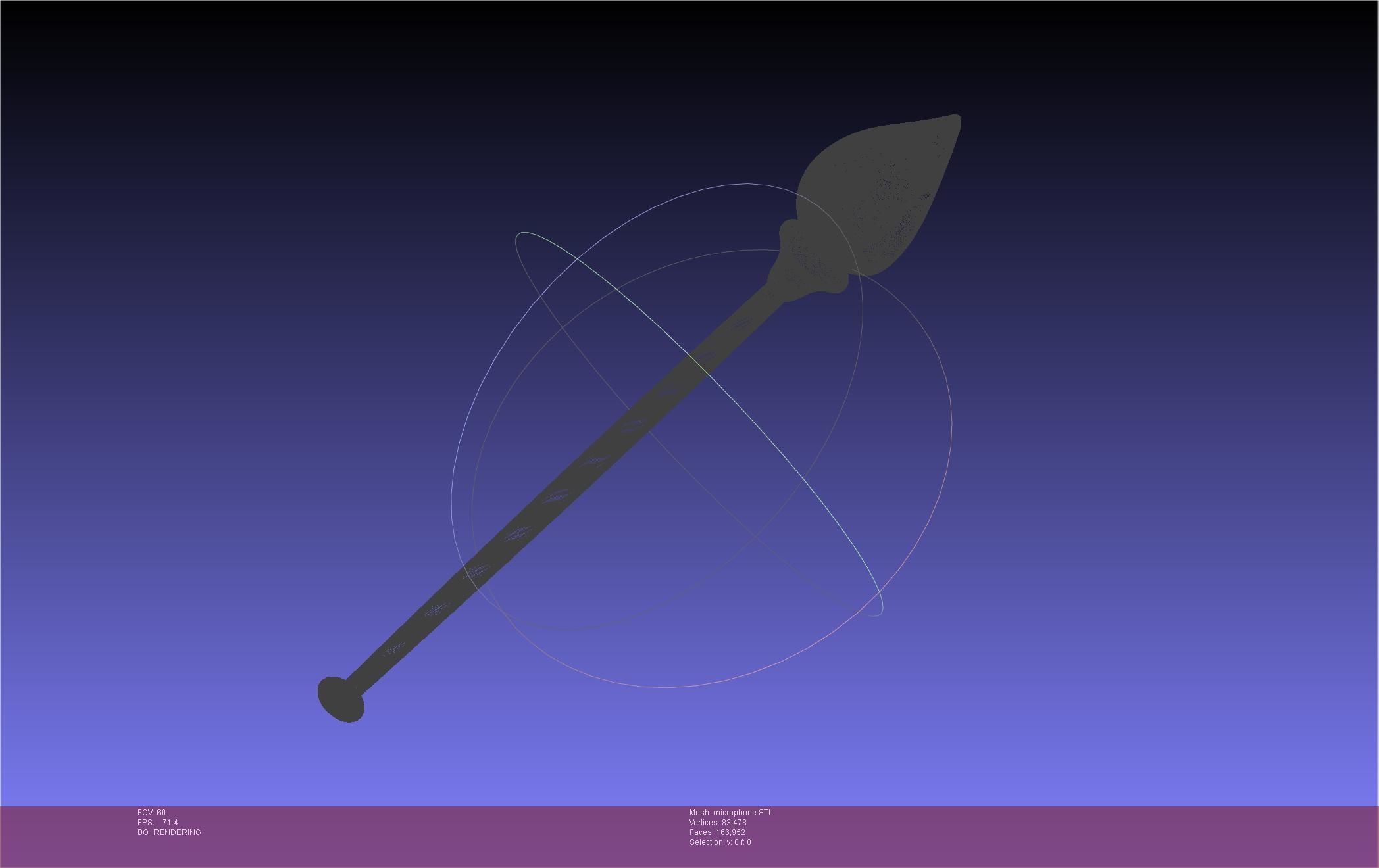 Hazbin Hotel Alastor Microphone 3D print model_30