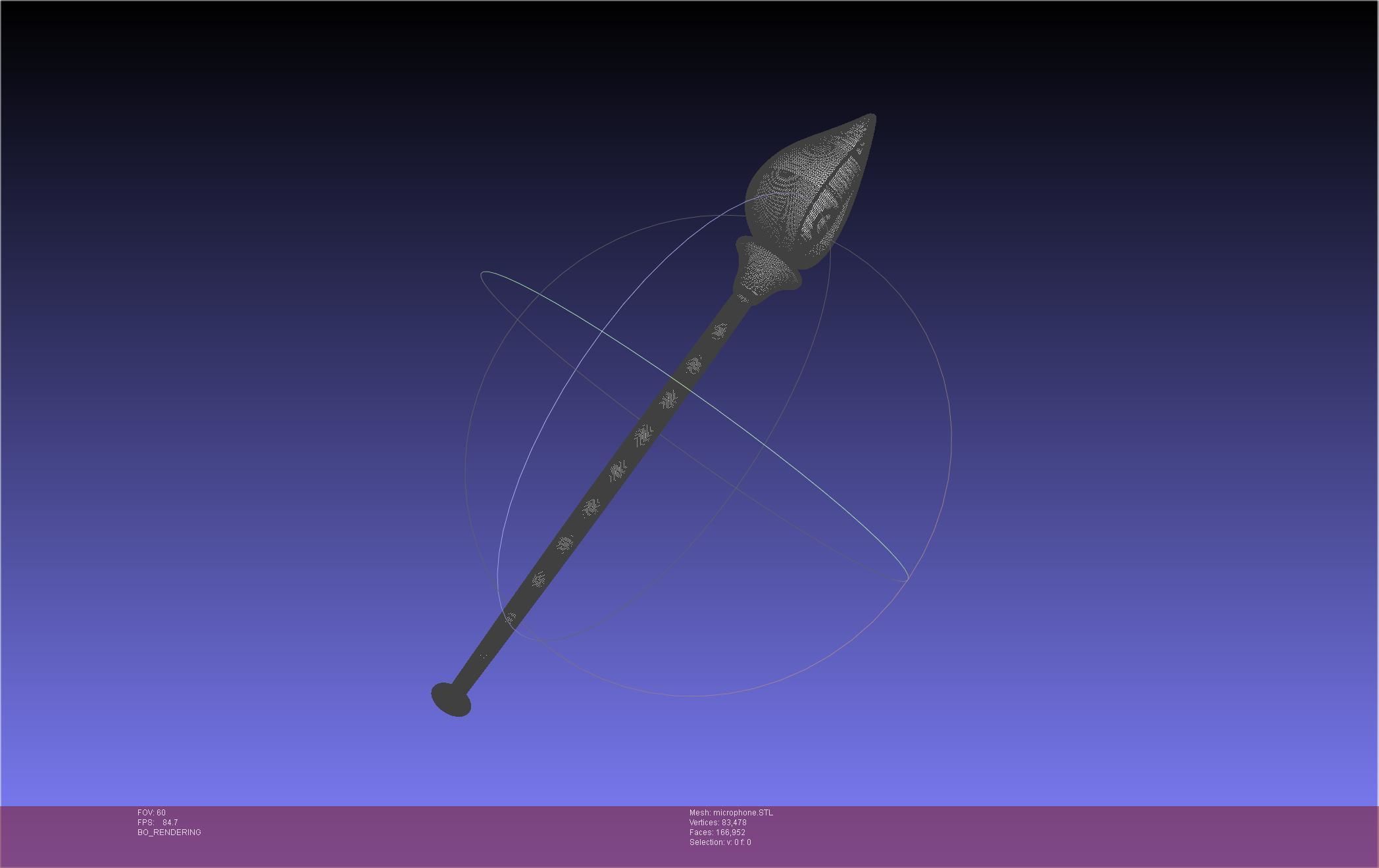 Hazbin Hotel Alastor Microphone 3D print model_29