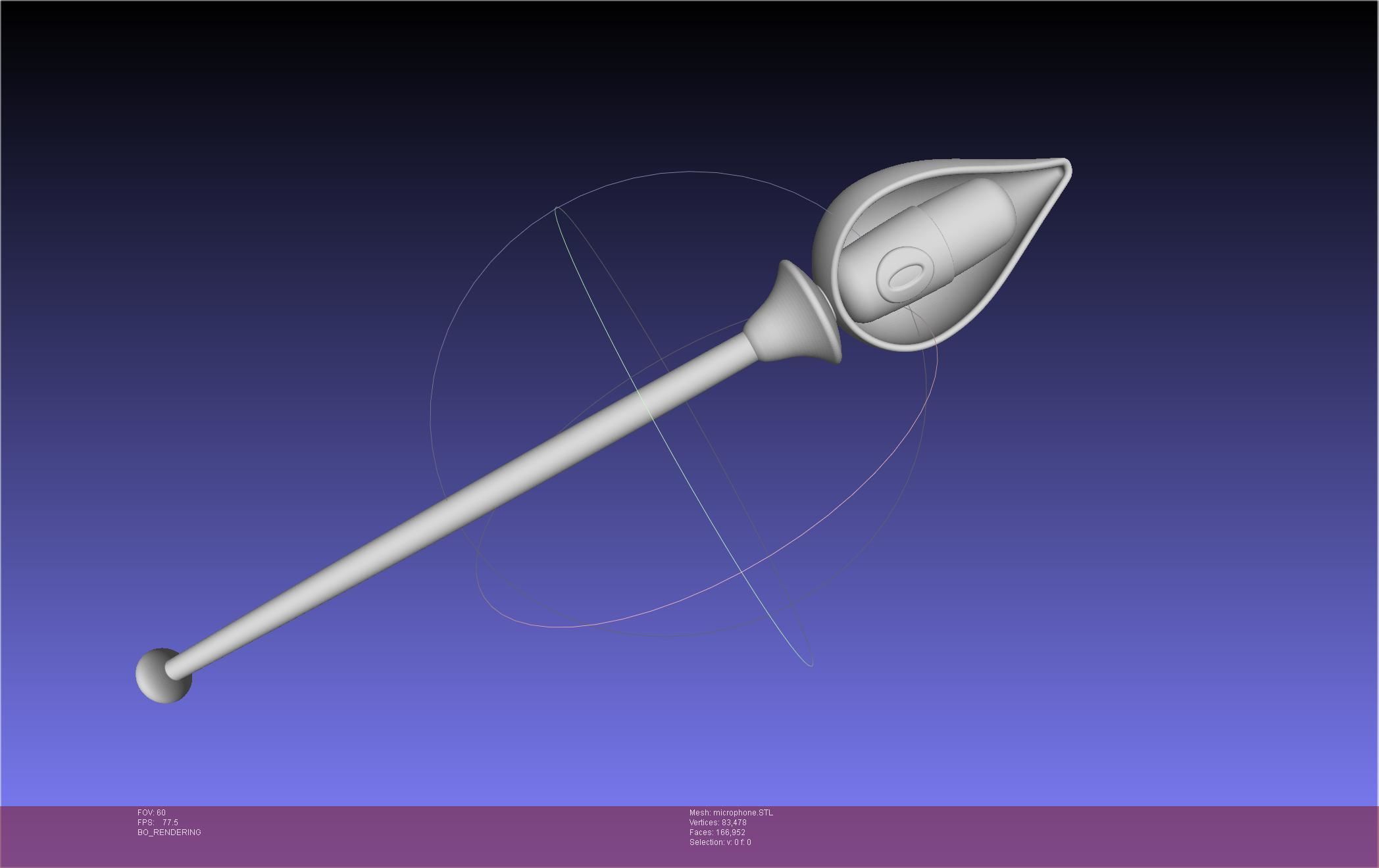 Hazbin Hotel Alastor Microphone 3D print model_38