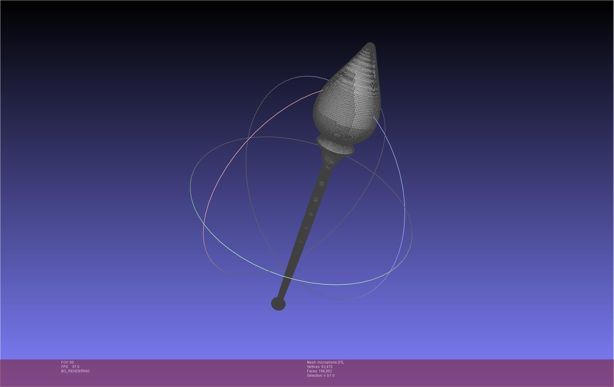 Hazbin Hotel Alastor Microphone 3D print model_22