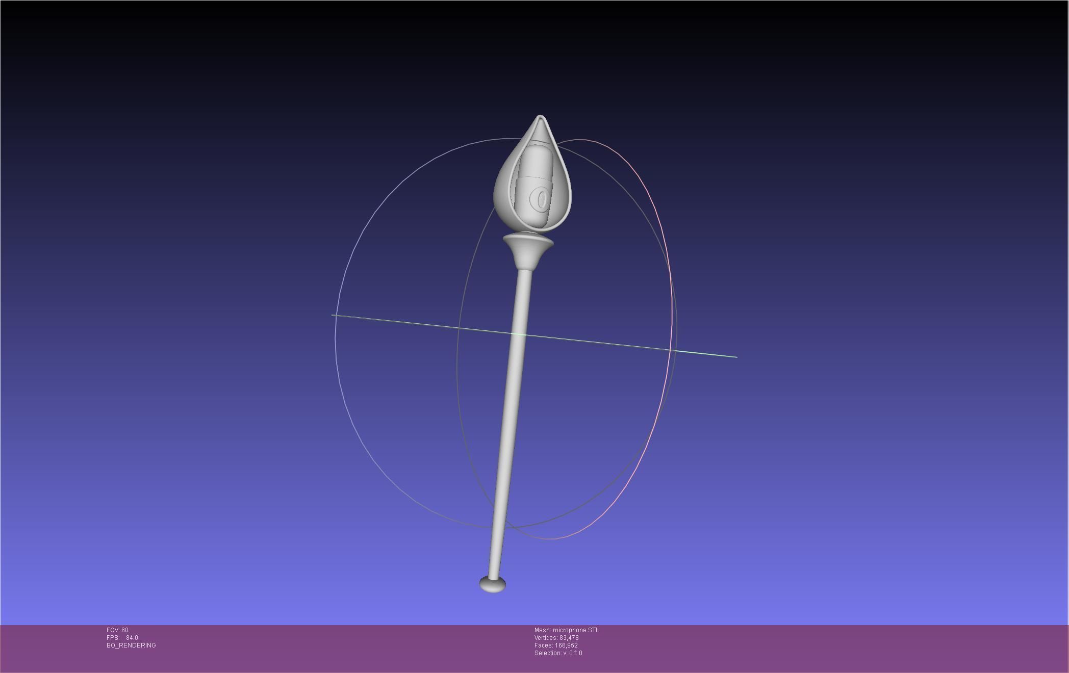 Hazbin Hotel Alastor Microphone 3D print model_12