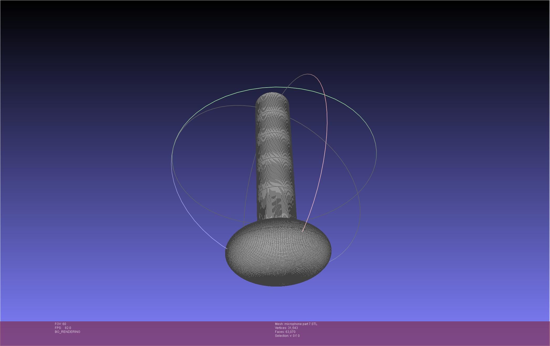 Hazbin Hotel Alastor Microphone 3D print model_73