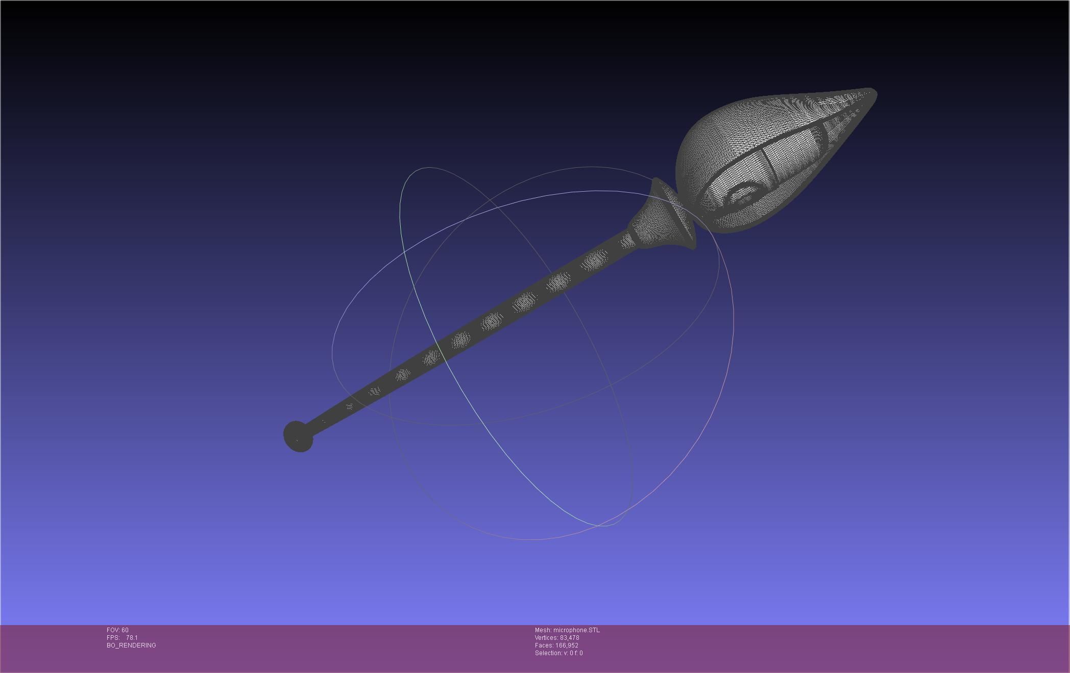 Hazbin Hotel Alastor Microphone 3D print model_32