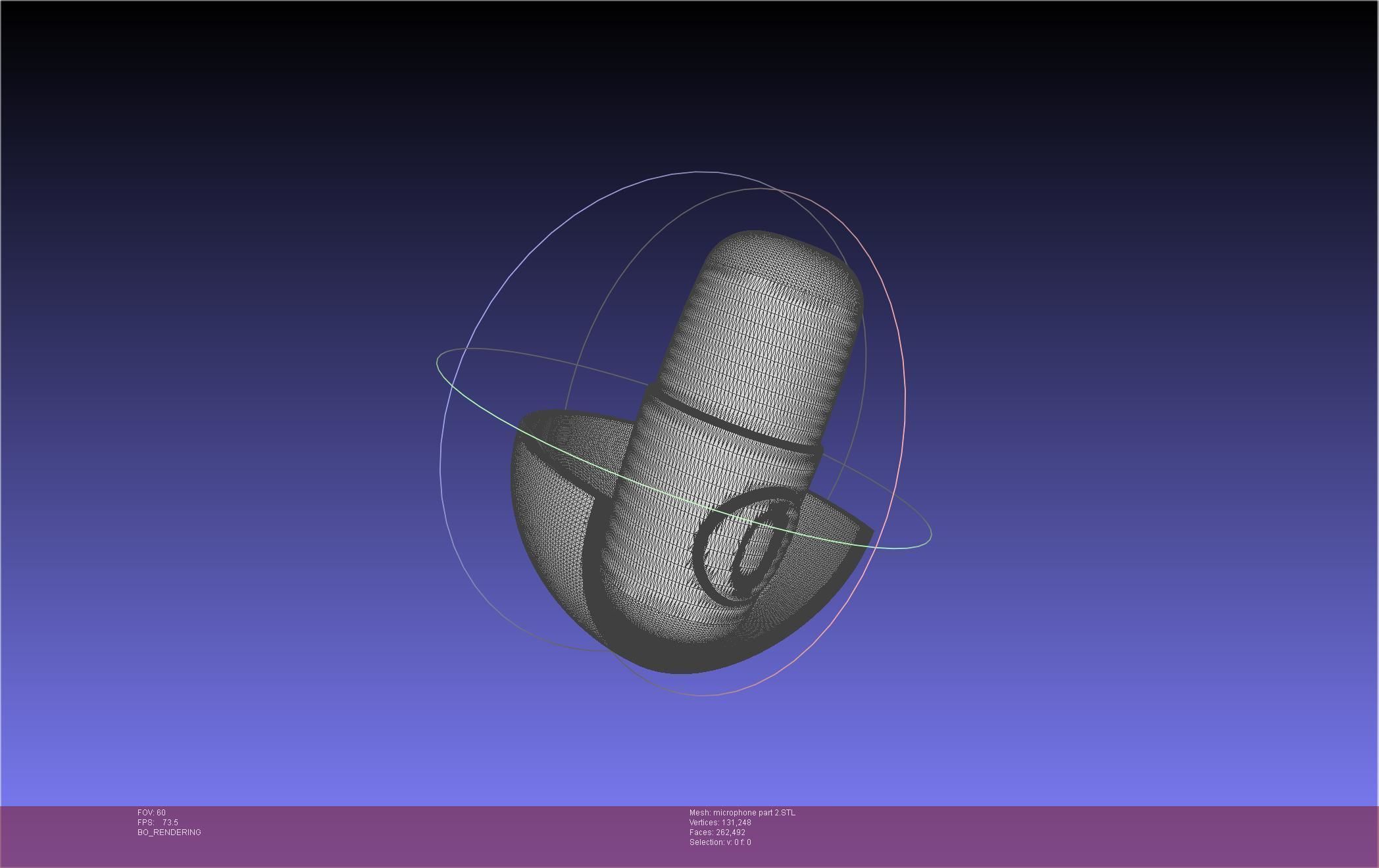 Hazbin Hotel Alastor Microphone 3D print model_49