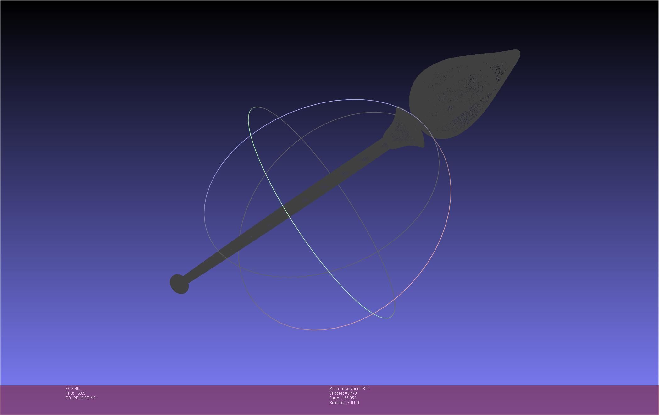 Hazbin Hotel Alastor Microphone 3D print model_31