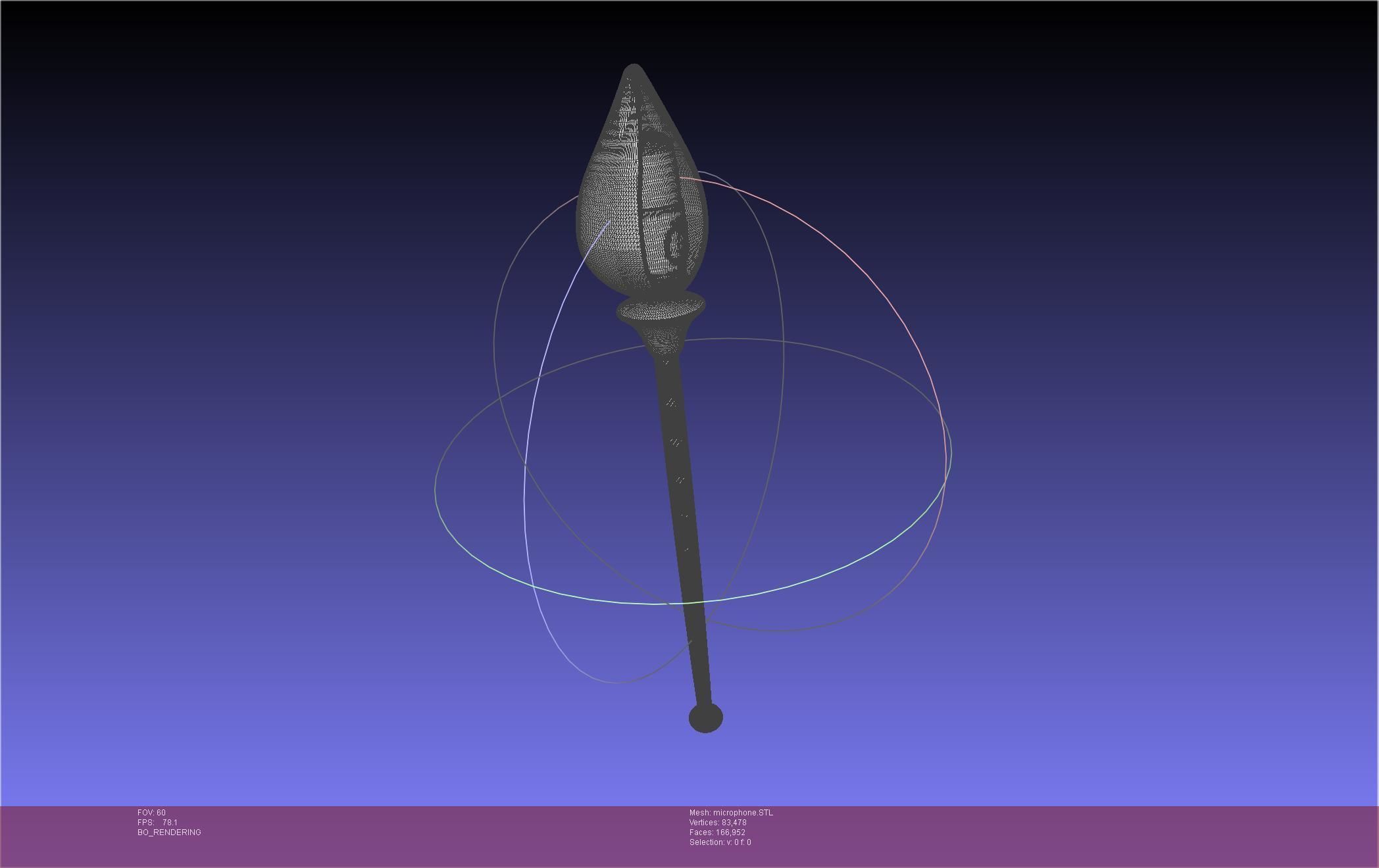 Hazbin Hotel Alastor Microphone 3D print model_20