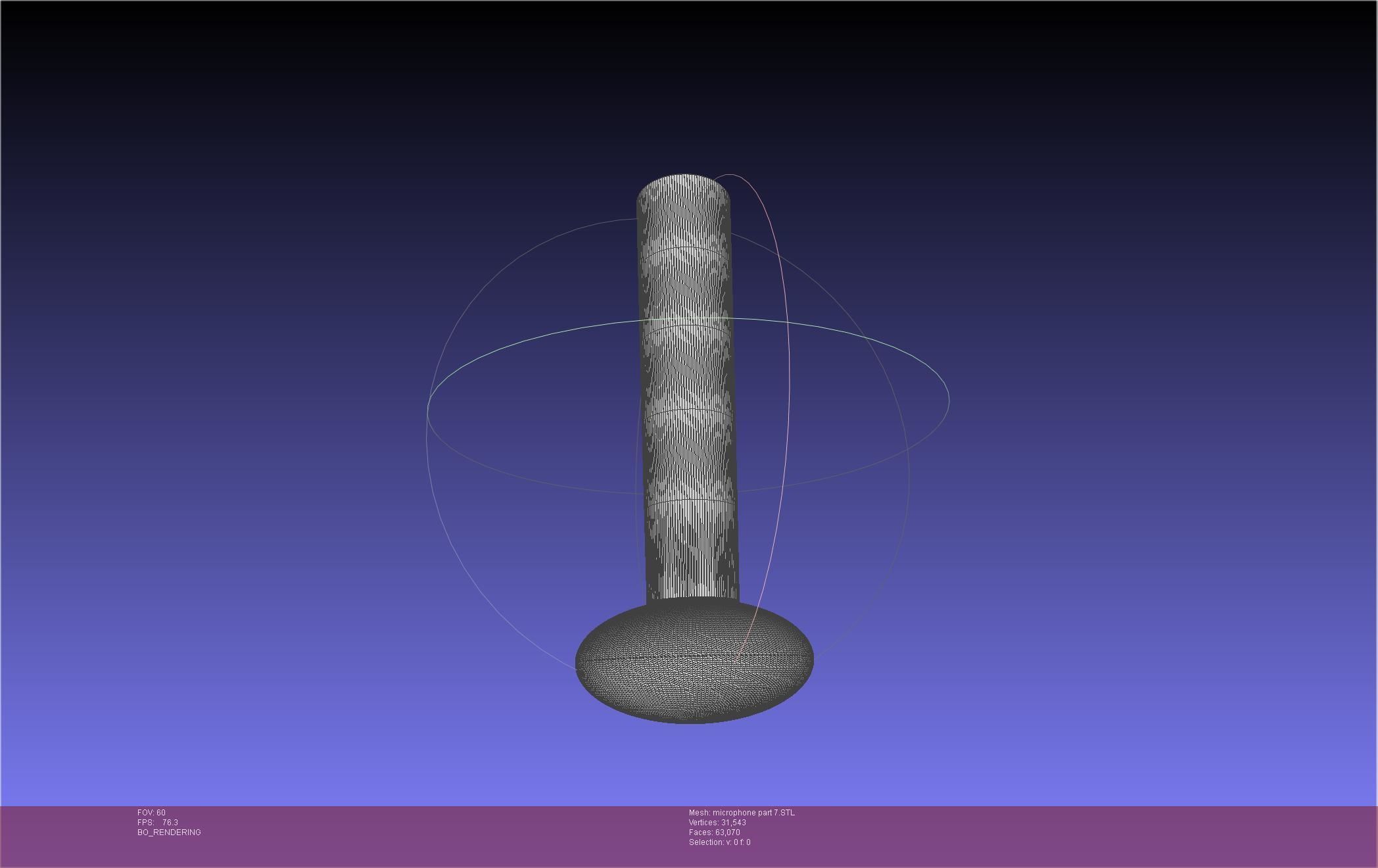 Hazbin Hotel Alastor Microphone 3D print model_71