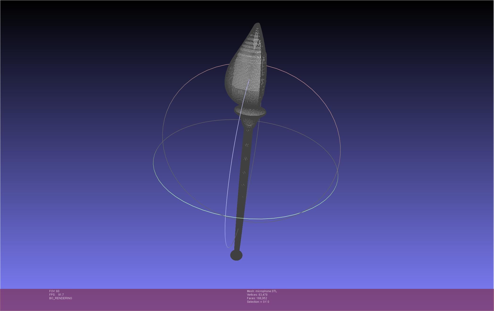 Hazbin Hotel Alastor Microphone 3D print model_23